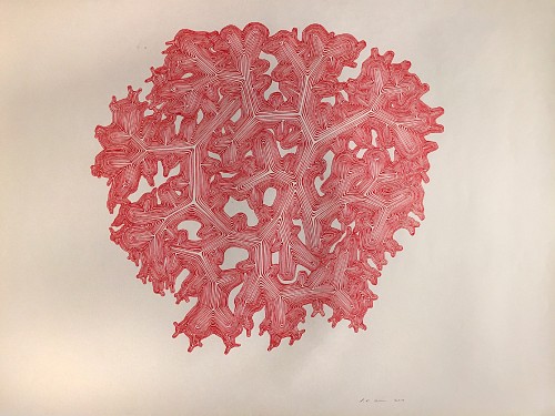 Red Snow Flake, 2019