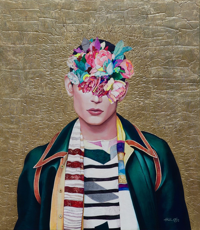 Minas Halaj, Floral Mind #61, 2020
Oil and mixed media on panel, 48" x 40"
contemporary, portrait, bright colors
MH 03
Price Upon Request
