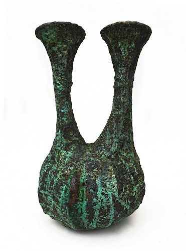 <i>Double Neck Vase with Blue-Green Patina</i>, 2020