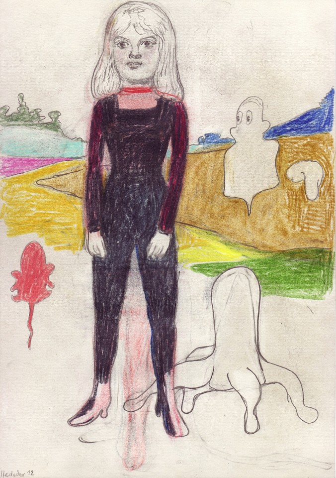 Stephanus Heidacker, Woman in Black Cat Suit, 2017
graphite & colored pencil on paper, 11.5" x 8.25" unframed
figurative, contemporary, bright colors, earth colors, humorous
STEPH-363
Price Upon Request