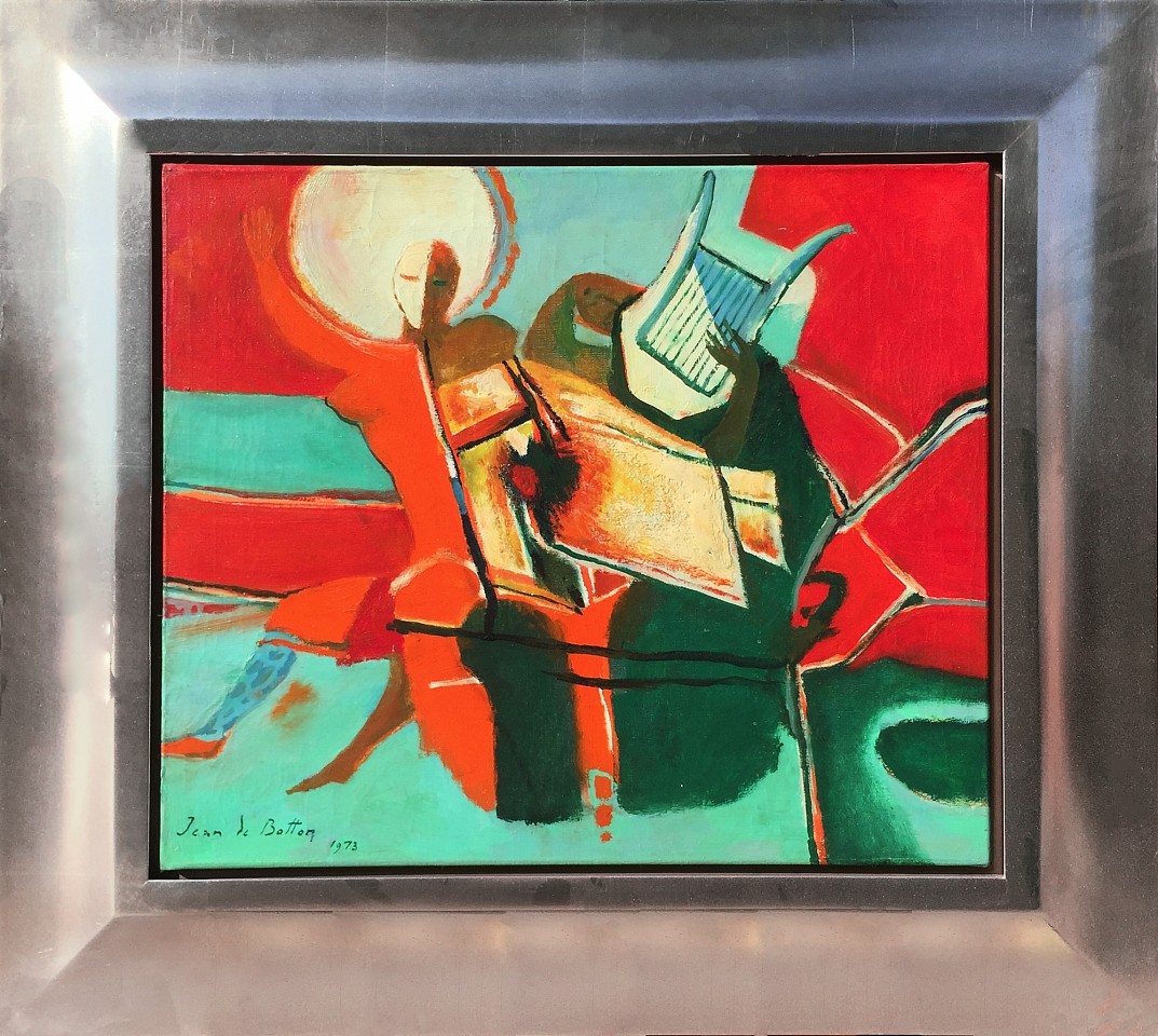 Jean De Botton 1898-1978, The Harpist (Musicians), 1973
oil on canvas, 18" x 21.5", 27" x 30.5" framed
CUST 53-JDB 02
Price Upon Request