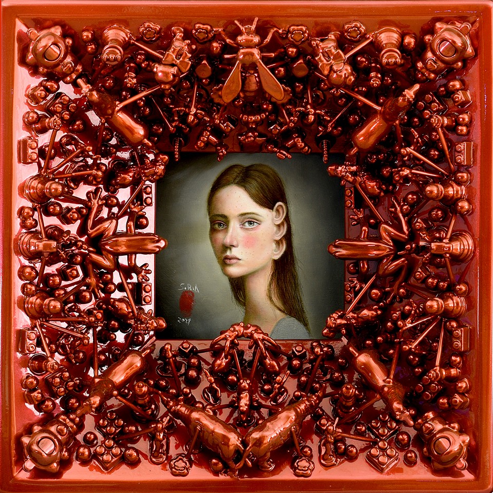 Mario Soria, Young Lady Growing Pains., 2020
mixed technique on wood, toys on frame, 13.7" x 13.7" including frame
SOR 34
Price Upon Request