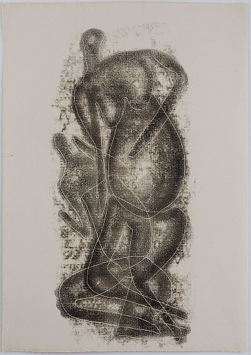 Exhibition: Art Miami, Work: Otto Neumann 1895-1975 Two Abstract Figures Reclining, 1956