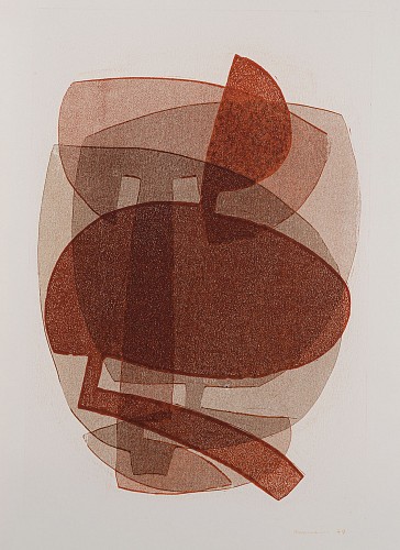 <i>Abstract Composition / Multi ink Dark Orange</i>, 1969