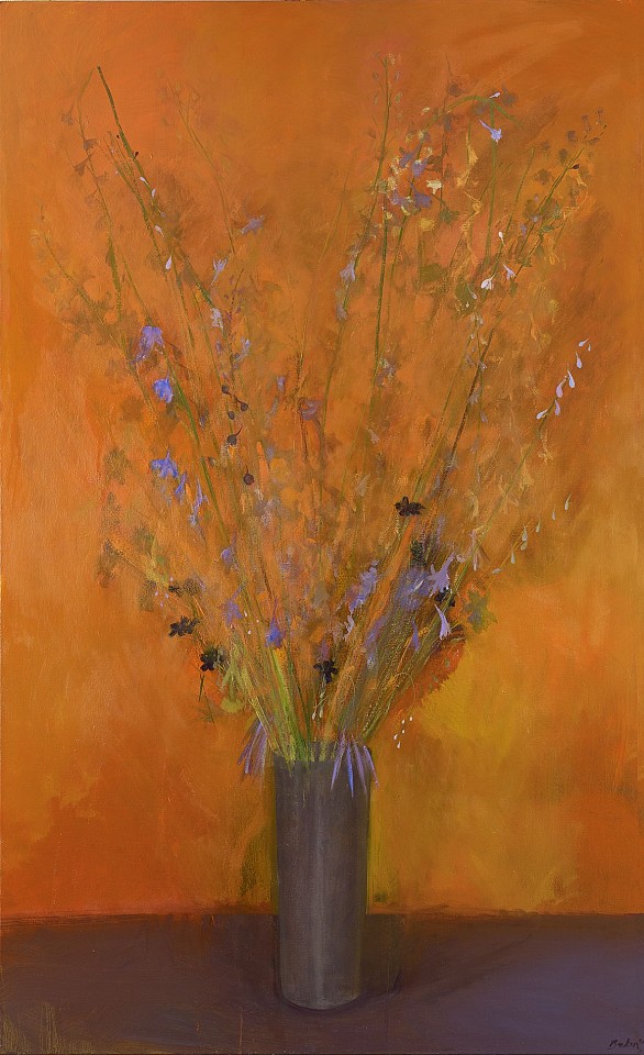 Haidee Becker, Delphinium and Chocolate Cosmos, 2015
oil on canvas, 80" x 49", 82" x 52" framed
HB 442
Price Upon Request