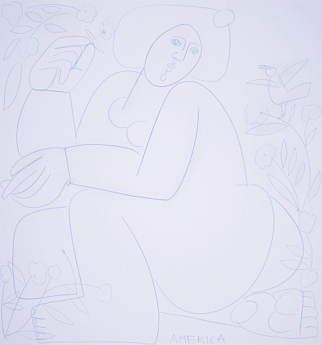 <i>Woman Sits In Garden</i>, 2020