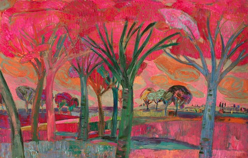 Stewart Helm - Pink Tree Study, 2000