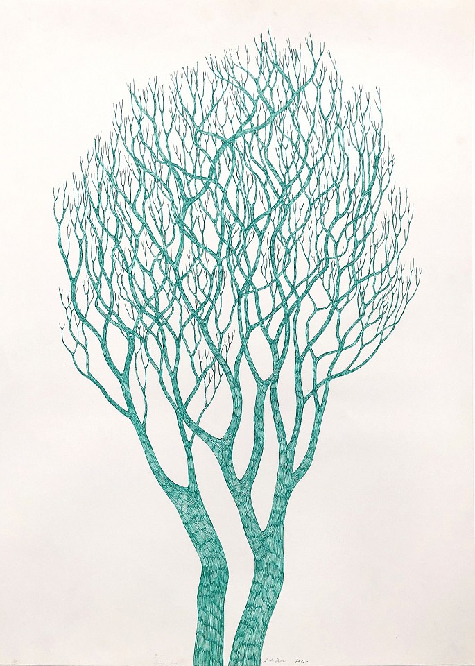 Stewart Helm, Green Tree, 2021
colored inks on paper, 30" x 22"
SH-631
Price Upon Request