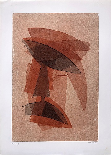 Otto Neumann 1895-1975 - Abstract Composition, 1966