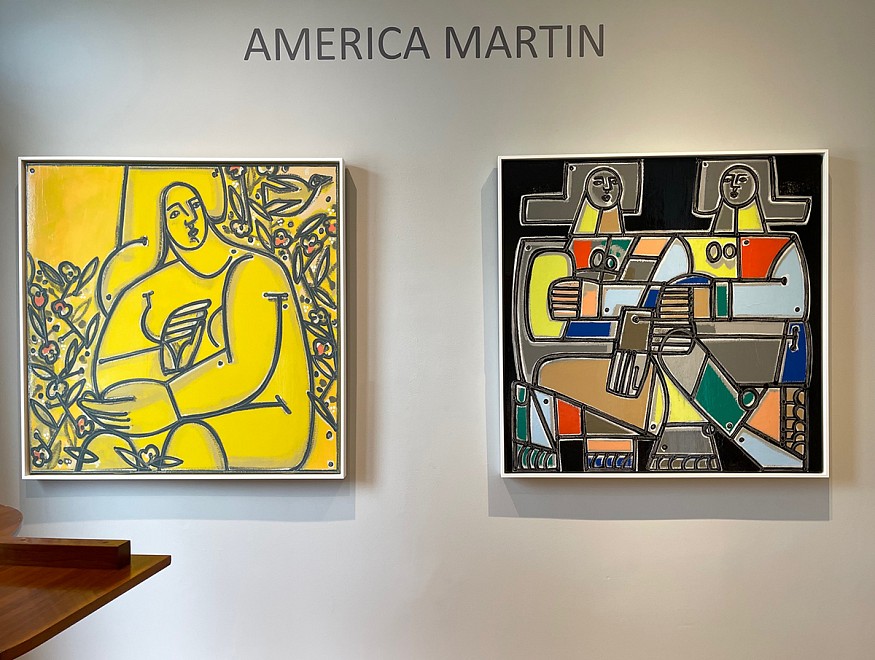 New Paintings by America Martin  - Installation View