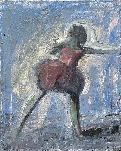 Chuck Bowdish 1959-2022 Dancer in Red Dress, 2012