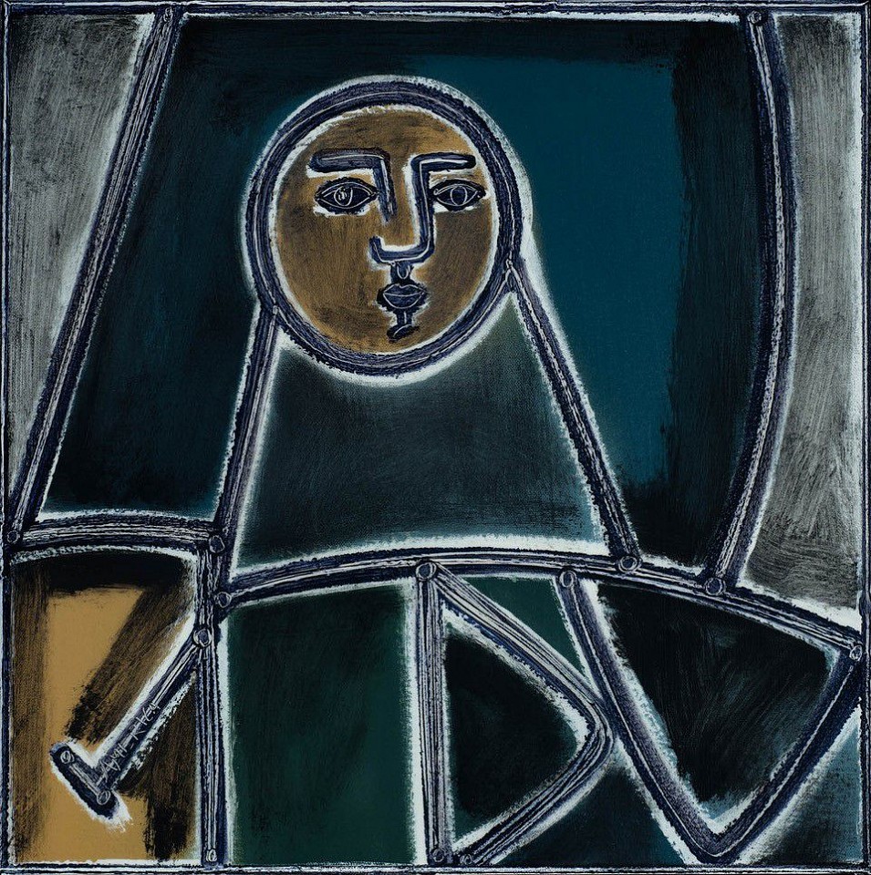 America Martin, Woman in Blue and Gray, 2020
Oil and acrylic on canvas, 18"x 18", 20"x 20" framed
ACM 485
Price Upon Request