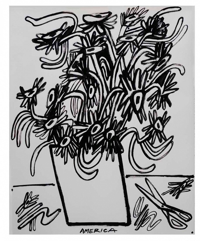 America Martin, Fresh Cut Wildflowers, 2020
ink on paper, 27"x 22", 29"x 24" framed
ACM 469
Price Upon Request