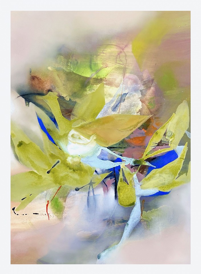 Sara Pittman, Flowering Dream, 2022
Mixed media on 300lb watercolor paper, 30"x 22", 36" x 28" framed
SPI 27
$4,200