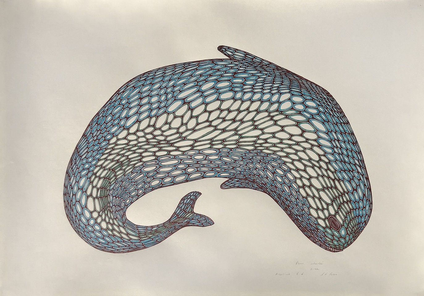 Stewart Helm, Blue Whale, 2022
ink on paper, 17.25"x 25", 28"x 35.75" framed
SH-644
Price Upon Request