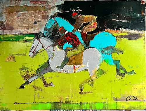 Exhibition: The Mechanics of Color, Work: Serhiy Hai Horses, 2023