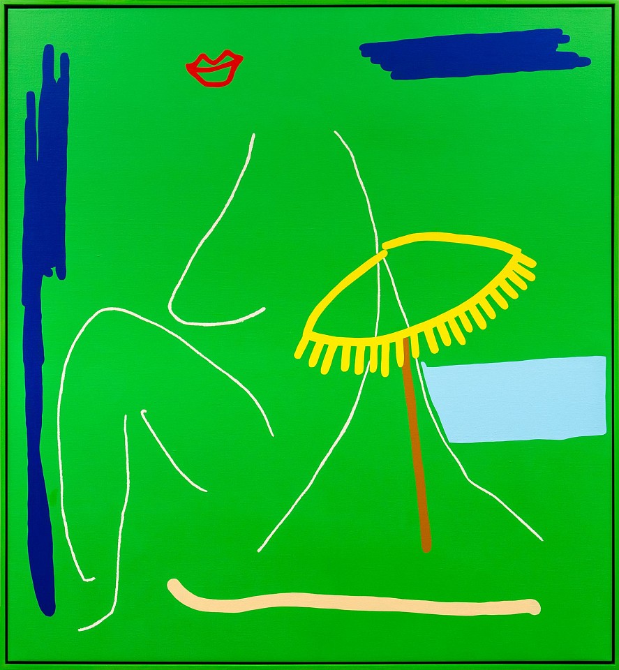 Berto, Beach, 2021
Acrylic on linen with green frame, 54"x 50", 55.5"x 51.25" framed
BRO 15
Price Upon Request