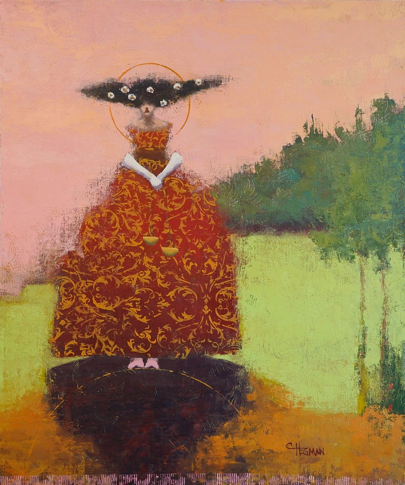 Cathy Hegman, Big Skirt Balance of Spring, 2023
Oil on canvas on aluminum, 36"x 30", 39"x 33" framed
CH 143
Price Upon Request