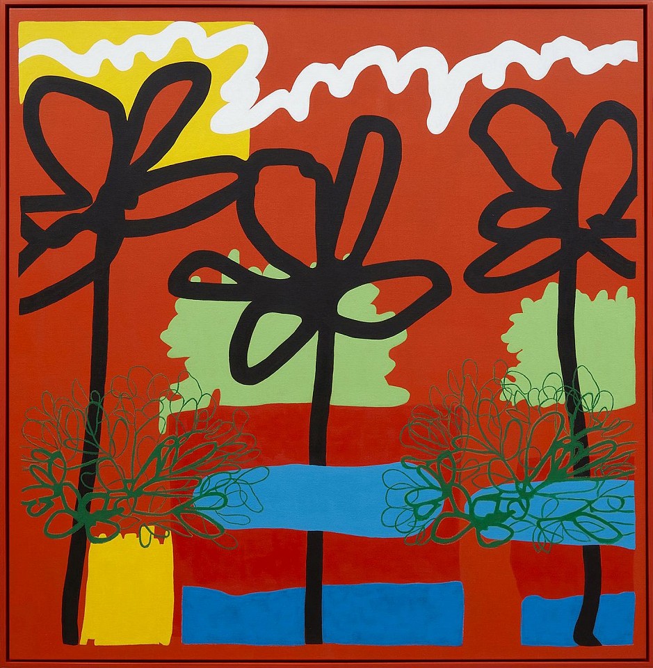 Berto, Red Gardens, 2023
Acrylic and crayon on linen, 49"x 48", 49"x 49" framed
BRO 27
Price Upon Request