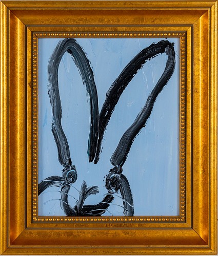 Hunt Slonem - Untitled Bunny Blue, 2021