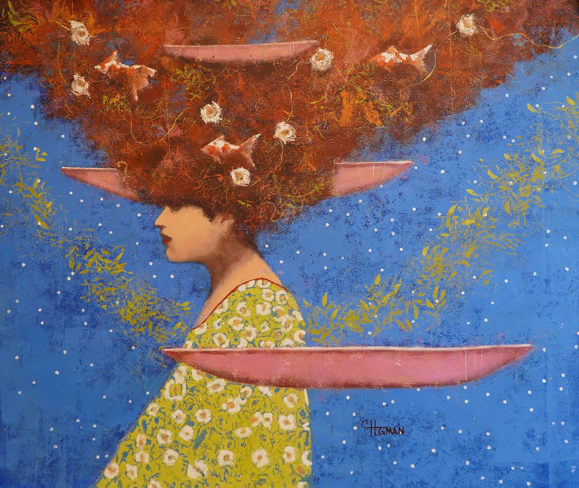 Cathy Hegman, Waking Dreams:Pink Canoes, 2023
oil on canvas, 47"x 57", 50"x 60" framed
CH 150
Price Upon Request