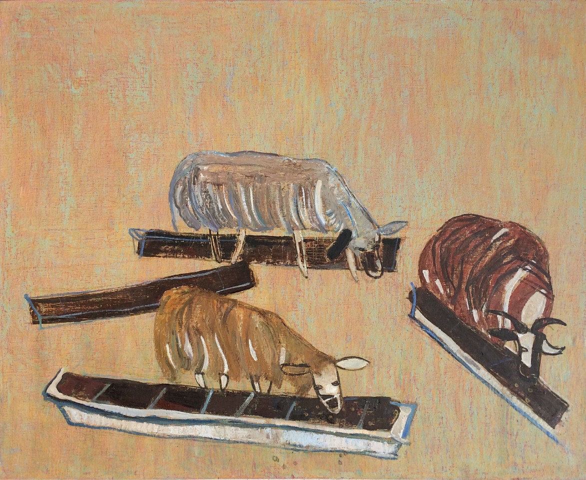 Olena Zvyagintseva, Near the Feeders, 2021
oil on linen, 51" x 63.5", 53" x 64.5" framed
OZ 588
Price Upon Request