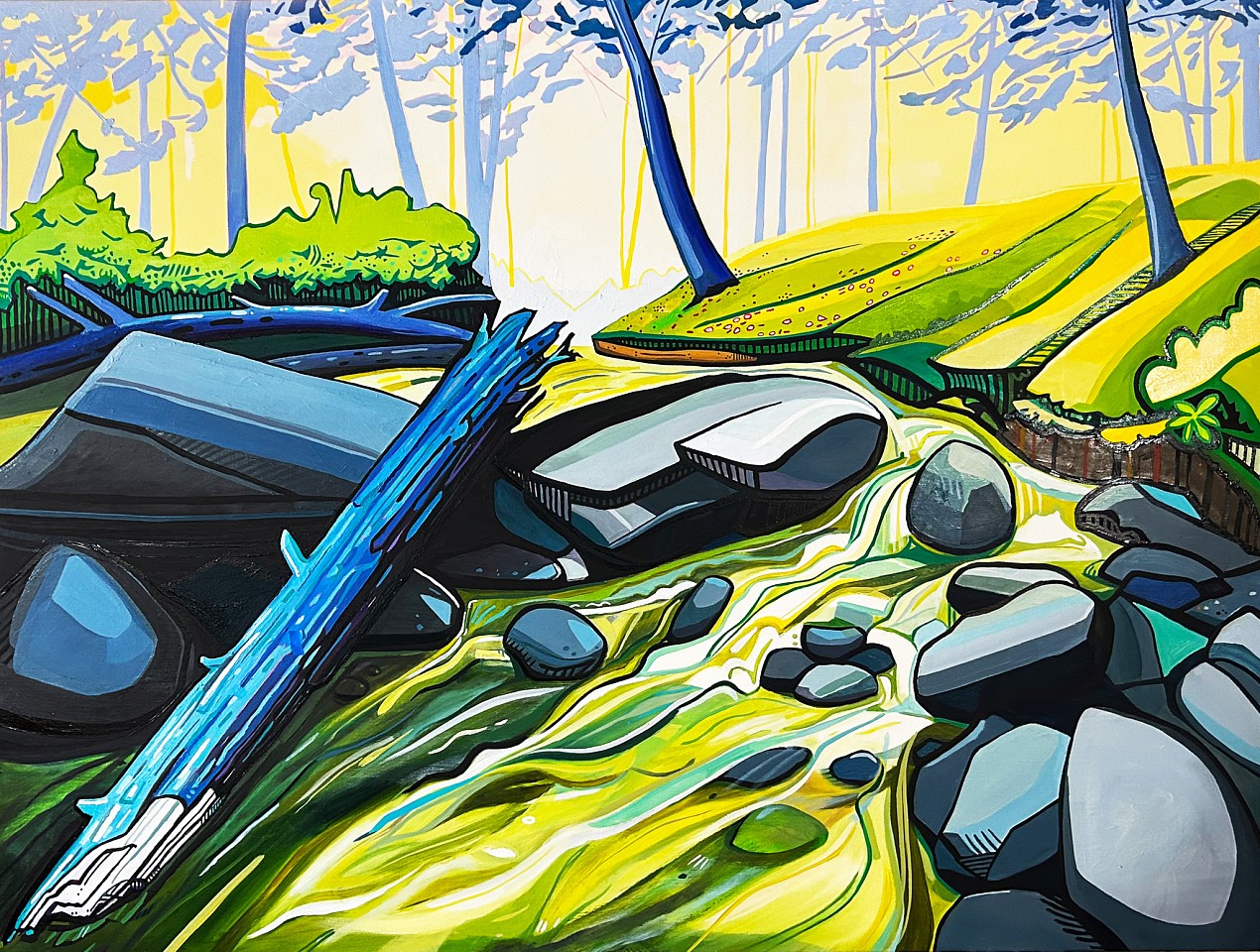 Martin Kahnle, Blue Log, Morning, 2024
Rashe and Oil on canvas, 36"x 48" unframed
KAH 06
Price Upon Request