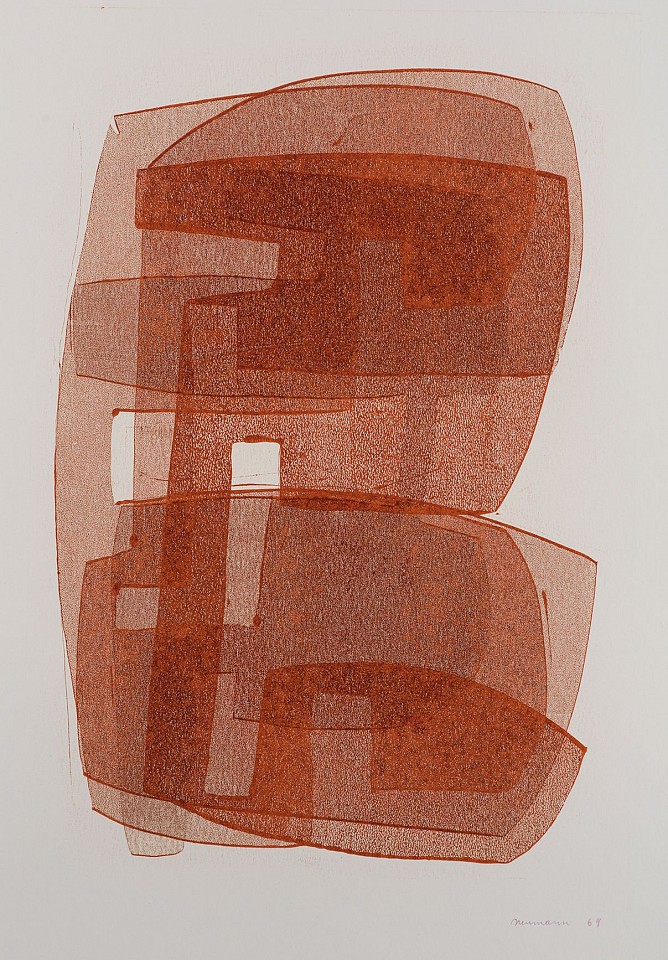 Otto Neumann 1895-1975, Abstract Composition / Orange, 1969
monotype on paper (orange), 24.5"" x 17.5""
OT 087049
Price Upon Request