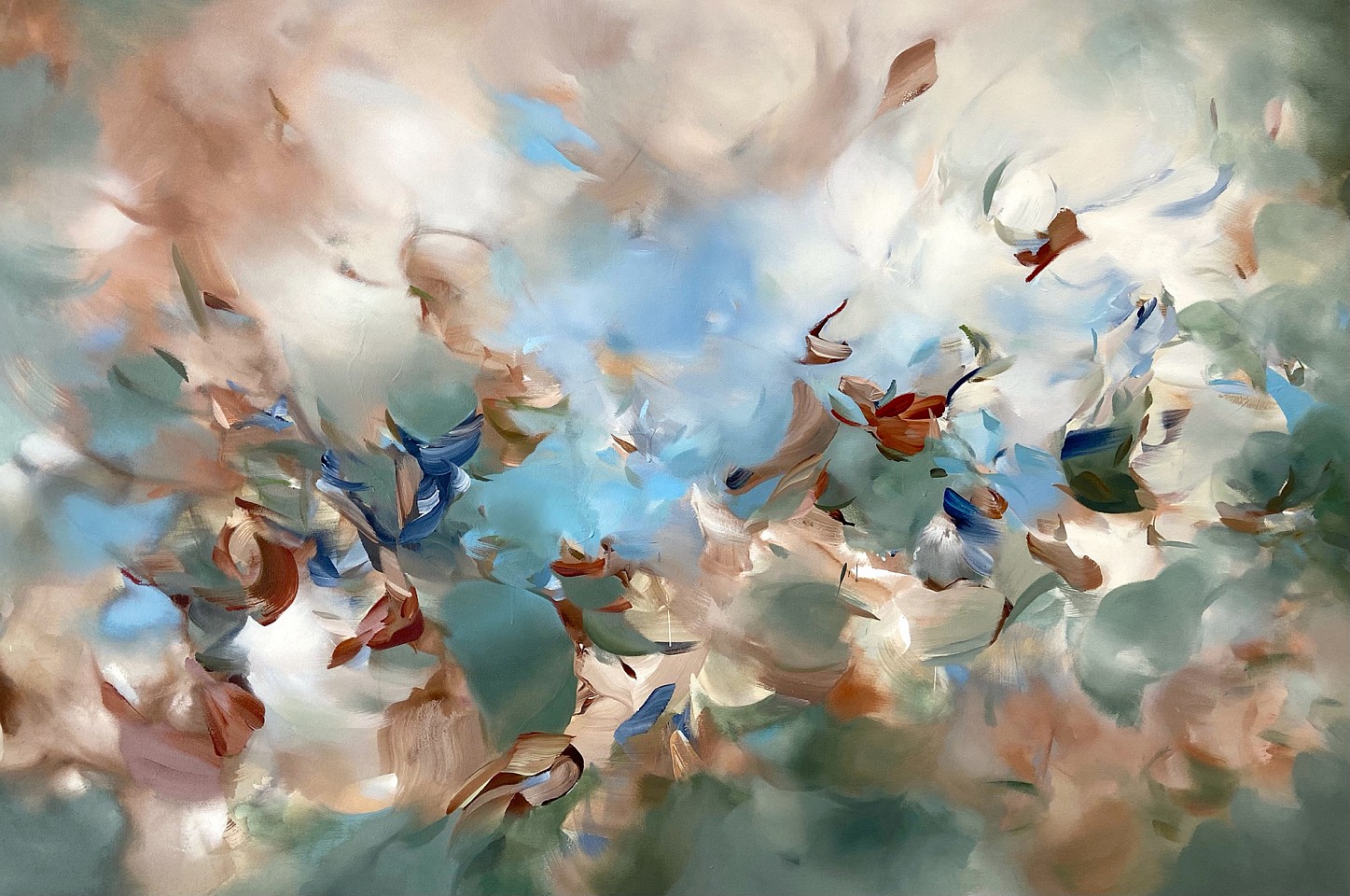 Sara Pittman, Swallowed by the Sky, 2024
Oil and acrylic on canvas, 48" x 72"
SPI 33
Price Upon Request