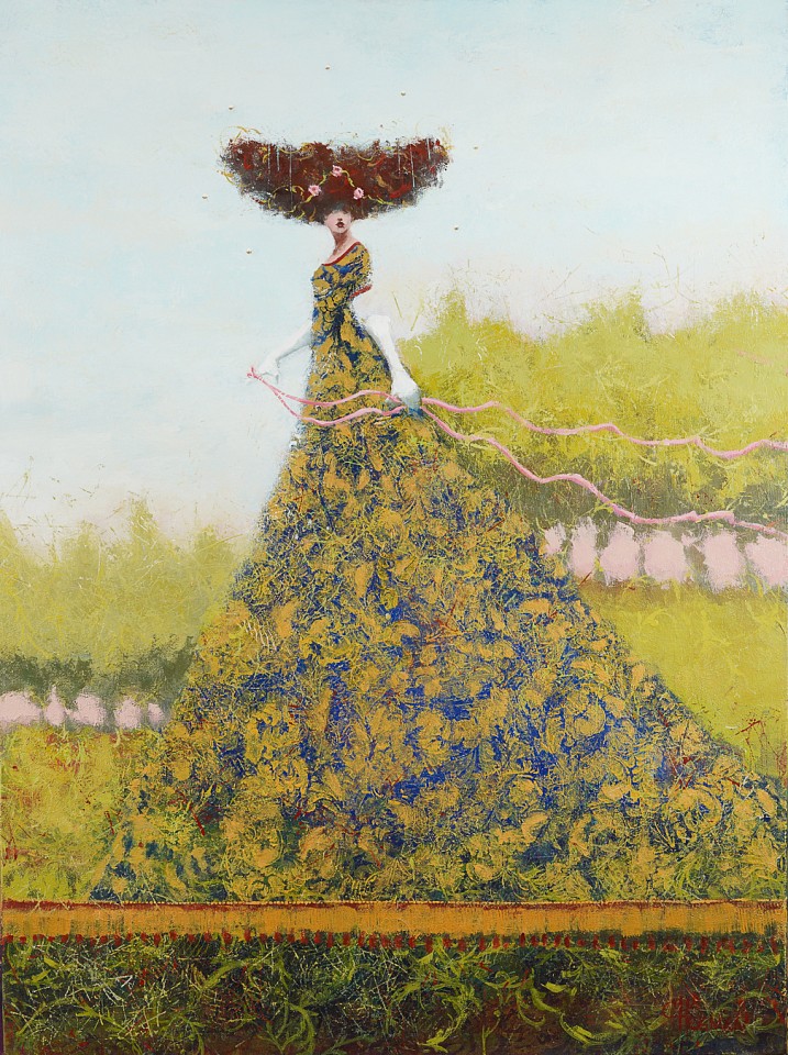 Cathy Hegman, Big Skirt Pink Ribbons, 2024
oil on canvas, 40"x 30", 43"x 33" framed
CH 170
Price Upon Request