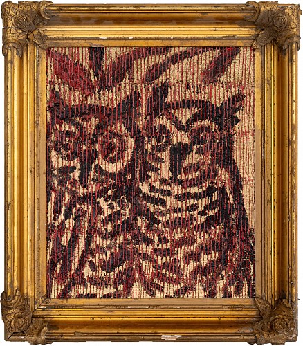 Hunt Slonem - Red Owl, 2024