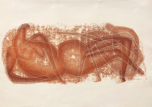 Reclining Female Figure, 1954