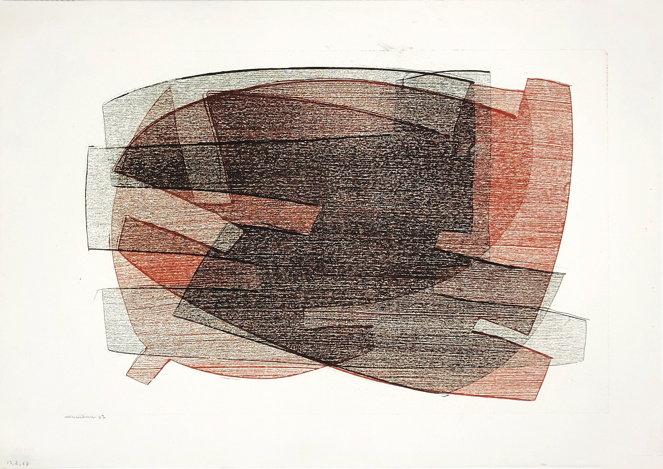 Otto Neumann 1895-1975, Abstract Composition, 1967
18" x 24.5" , unframed
Monotype on paper
OT 081059
Price Upon Request