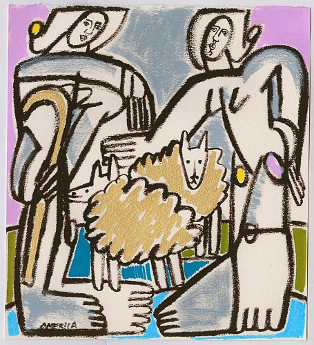 Work: America Martin Gold Sheep, 2020
