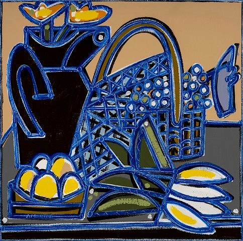 Work: America Martin Eggs, White Radish & Grapes, 2025