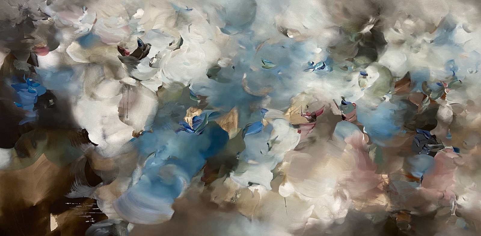 Sara Pittman, Acrylic and oil on canvas
48"" x 96"" unframed
SPI 43
Price Upon Request