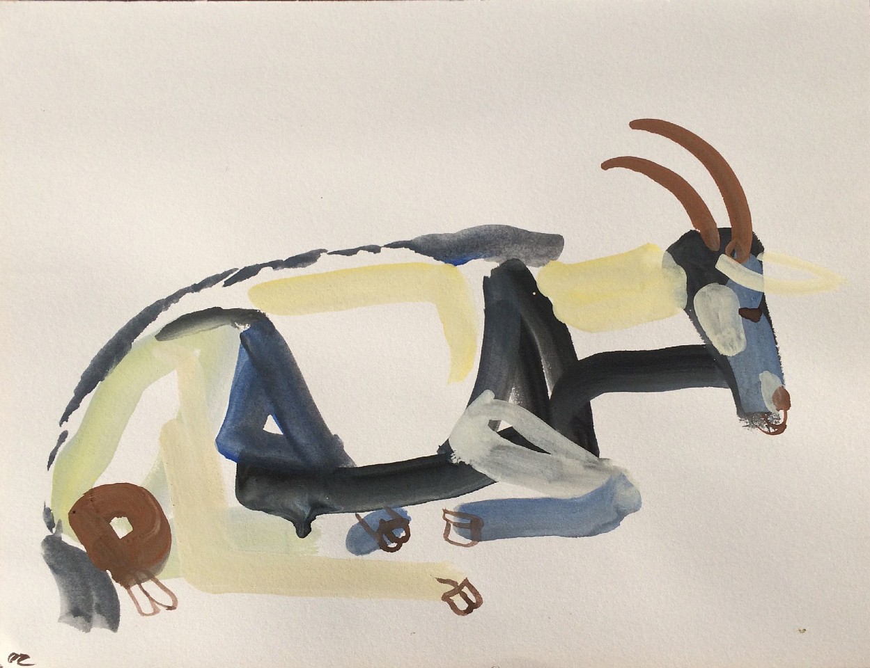 Olena Zvyagintseva, Goat-1
9.5" x  12.5", 22" x 25" framed
Ink on paper
OZ 637
Price Upon Request