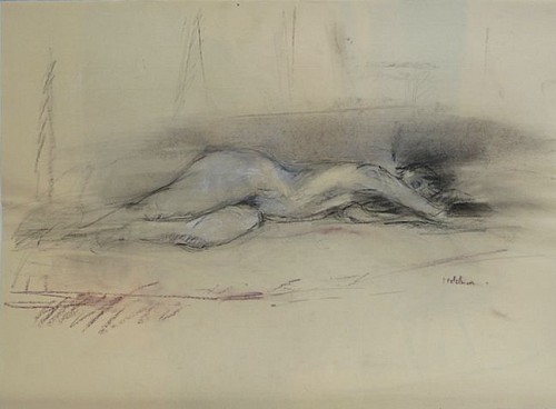 Work: Isabelle Melchior graphite and pastel on paper