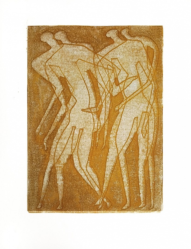 Otto Neumann 1895-1975, Gold/Orchre Figures, 1959
24.5" x 17.5", 37" x 30"framed
Monotype on paper
OT 051055
Price Upon Request
