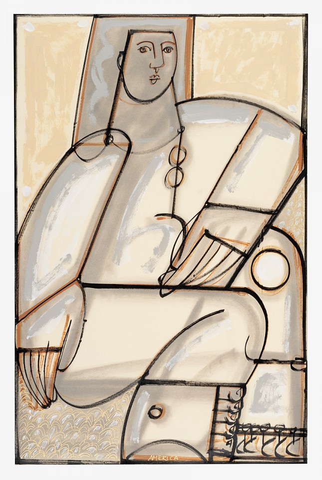 America Martin, Pastel and & Ink On Paper
40" x 26", 43" x 29" framed
ACM 605
Price Upon Request