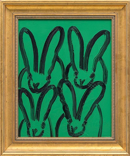Hunt Slonem -&nbsp;oil on wood