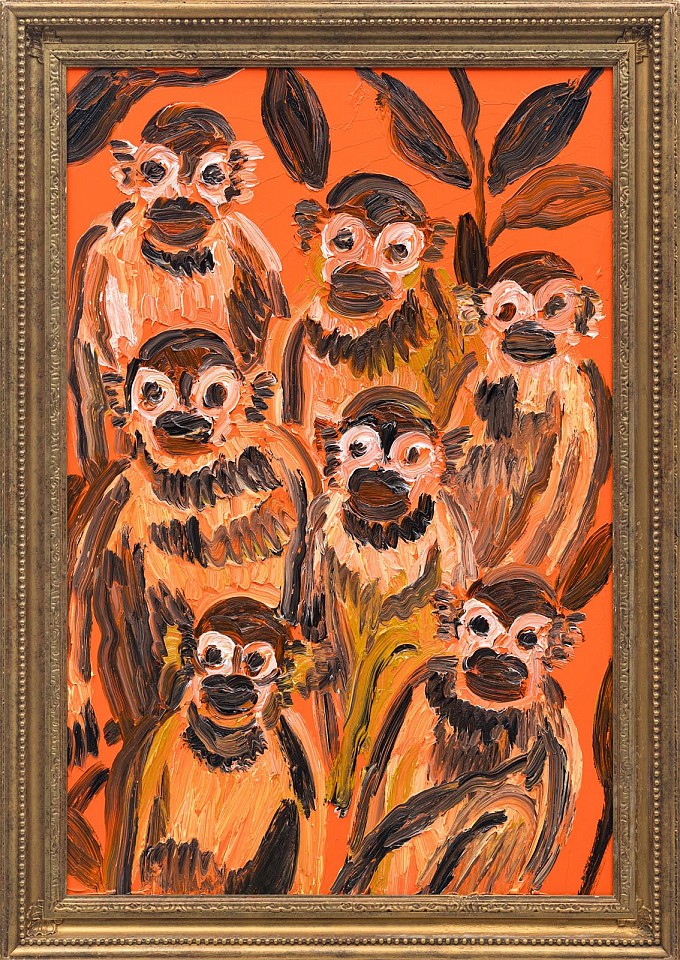 Hunt Slonem, oil on wood
36" x 24", 41" x 29" framed
HS 327
Price Upon Request